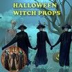 Halloween Witch Decoration,Voice Control Induction Luminous Visit Illuminator for Haunted House Party Halloween Garden Decoration Props