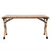 Gardeon Outdoor Furniture Wooden Egg Roll Picnic Table Camping Desk 90CM