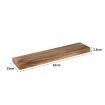 Levede 2 Pcs Floating Shelves Wall Mounted Storage Solid Wood Display Shelf