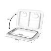 Manan Access Hatch White Lid Locked Caravan Storage Boat RV Camper 440x315mm