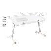 Levede Laptop Desk Computer Stand Table Foldable Tray Fan Adjustable Sofa White