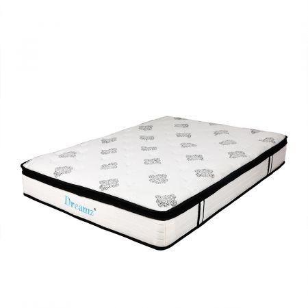 Dreamz Bedding Mattress Spring Queen Size Premium Bed Top Foam Medium Soft 30CM