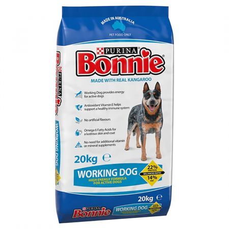 Bonnie Adult Working Dog Dry Food Active Large Breeds Real Kangaroo 20kg Bonnie Adult Working Dog Dry Food Active Large Breeds Real Kangaroo 20kg