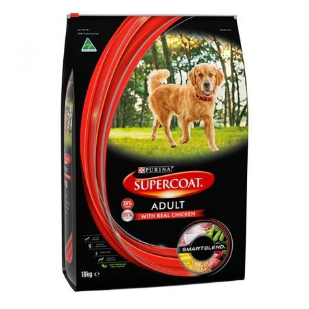 SUPERCOAT Adult 1 To 7 years All Breeds 100% Aussie Chicken Dry Dog Food 18kg