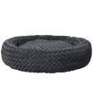 PaWz Calming Dog Bed Warm Soft Plush Pet Cat Cave Washable Portable Dark Grey XL