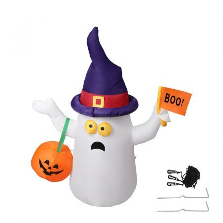 Emitto Halloween Inflatables LED Lights Blow Up Party Outdoor Yard Decorations