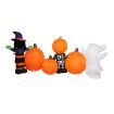 Emitto Halloween Inflatables LED Lights Blow Up Scary Pumpkin Outdoor Yard Decor