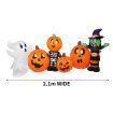 Emitto Halloween Inflatables LED Lights Blow Up Scary Pumpkin Outdoor Yard Decor