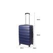 Slimbridge 24" Luggage Suitcase Trolley Travel Packing Lock Hard Shell Navy