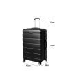 Slimbridge 28" Luggage Suitcase Trolley Travel Packing Lock Hard Shell Black