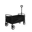 Lambu Garden Trolley Cart Foldable Picnic Wagon Outdoor Camping Trailer Black