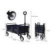 Lambu Garden Trolley Cart Foldable Picnic Wagon Outdoor Camping Trailer Blue