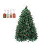 Santaco Christmas Tree 1.8M 6Ft Pinecone Decorated Xmas Home Garden Decorations