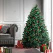 Santaco Christmas Tree 1.8M 6Ft Pinecone Decorated Xmas Home Garden Decorations