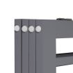 PaWz Wooden Pet Gate Dog Fence Safety Stair Barrier Security Door 4 Panels Grey