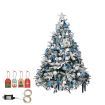 Santaco Christmas Tree 1.8M 6Ft Fairy Lights Snow Flocked Xmas Ornaments Decor