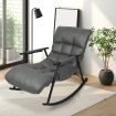 Levede Armchair Adjustable Rocking Leathaire Lounge Accent Chair Body Curve Fit