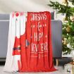 Santaco Throw Blanket Xmas Flannel Double Sided Warm Rug Fleece Decor Christmas S