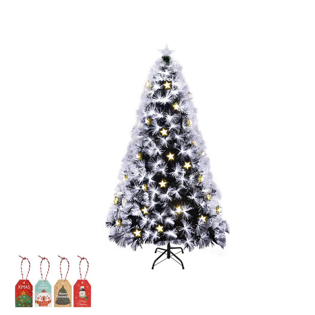 Santaco Christmas Tree 1.5M 5Ft Xmas Decorations Fibre Optic Multicolour Lights