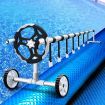 Aquabuddy Pool Cover 500 Micron 10x4m Swimming Pool Solar Blanket 5.5m Roller Blue
