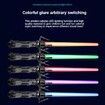 Light Up Saber Toy Sword for Kids, 7 Color Stretchable 2 in 1 LED Sword for Birthday Halloween Game Party ( 2 Packs)