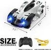 Wall Climbing Remote Control Car Dual Mode 360° Rotating RC Stunt Cars with Headlight Rechargeable Toys for Kids Boys Gift