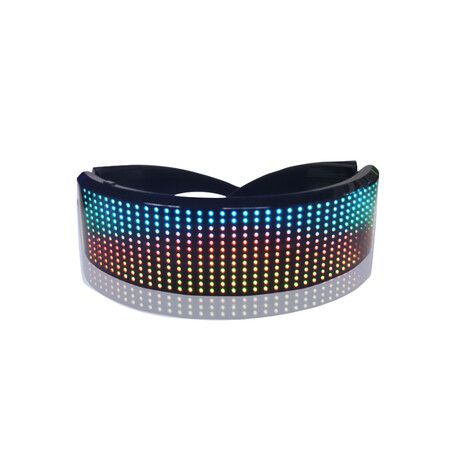 DIY LED Glasses Bluetooth App Control Luminous Rave Party Glasses