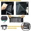 Dog Car Net Barrier with Auto Safety Mesh Organizer Baby Stretchable Storage Bag Universal for Cars, SUVs Car Driving Safely with Children & Pets