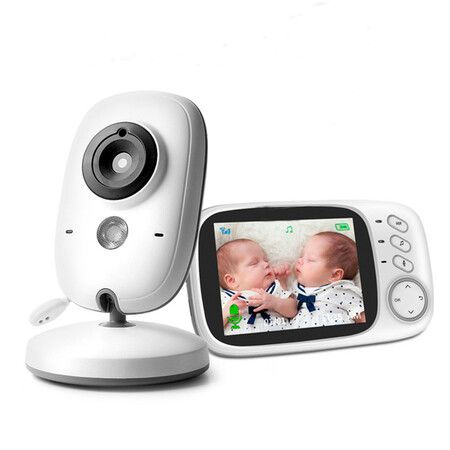 2.4G Wireless Video Baby Monitor with 3.2 inch LCD 2-Way Audio for Talking Night Vision Security Camera Surveillance