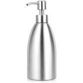 304 Stainless Steel Countertop Soap Dispenser 15.2Oz,Rust-Proof Liquid Soap Pump Bottle for Kitchen,Bathroom and Countertop Hand Dish Lotion