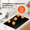 Ceramic Cooktop Stove Electric Cooker Hob Glass Top 5 Burners 6 Zones Touch Control Built In Maxkon