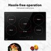 Ceramic Cooktop Stove Electric Cooker Hob Glass Top 5 Burners 6 Zones Touch Control Built In Maxkon