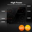 Ceramic Cooktop Stove Electric Cooktop Hob Cooker Glass Top 4 Burners 6 Zones 60cm Touch Control Built In Maxkon