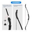 40lbs Recurve Bow Arrow Set Sports Archery Outdoor Hunting Equipment Target Shooting 40lbs Left Right Handed Black