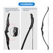 40lbs Recurve Bow Archery Set Exercise Sports Hunting Equipment Outdoor Target Shooting Games 40lbs Left Right Handed Black