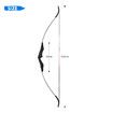 40lbs Recurve Bow Archery Set Exercise Sports Hunting Equipment Outdoor Target Shooting Games 40lbs Left Right Handed Black