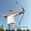 30lbs Recurve Bow Arrow Set Archery Sports Equipment Outdoor Hunting Target Shooting 30lbs Left Right Handed Black