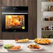 Electric Wall Oven Convection Baking Cooking Chef Stainless Steel Built In Cooker Touch Control 80L 3150W 13 Functions Maxkon