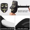 Halloween Scary Mask, V for Vendetta Mask Hacker Mask