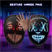 LED Mask for Kids Women Men Halloween LED Transforming Face Mask Festival LED Light Up Mask