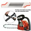 Chainsaw Chain Sharpener 2 in 1 Easy File Sharpening Grinder Tools For STIHL .325" 4.8mm, File and Depth Gauge File in One Tool (White&Orange)