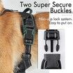 Dog Harness,No-Pull Pet Harness with 2 Leash Clips,Adjustable Soft Padded Dog Vest,Reflective Outdoor Pet Oxford Vest with Easy Control Handle,Medium Size,Black