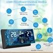 Wireless Weather Station with Outdoor Sensor,   Digital Thermometer, Hygrometer Rain Gauge and Time Display for Indoor and Outdoor Home Office