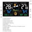 Wireless Weather Station with Outdoor Sensor,   Digital Thermometer, Hygrometer Rain Gauge and Time Display for Indoor and Outdoor Home Office