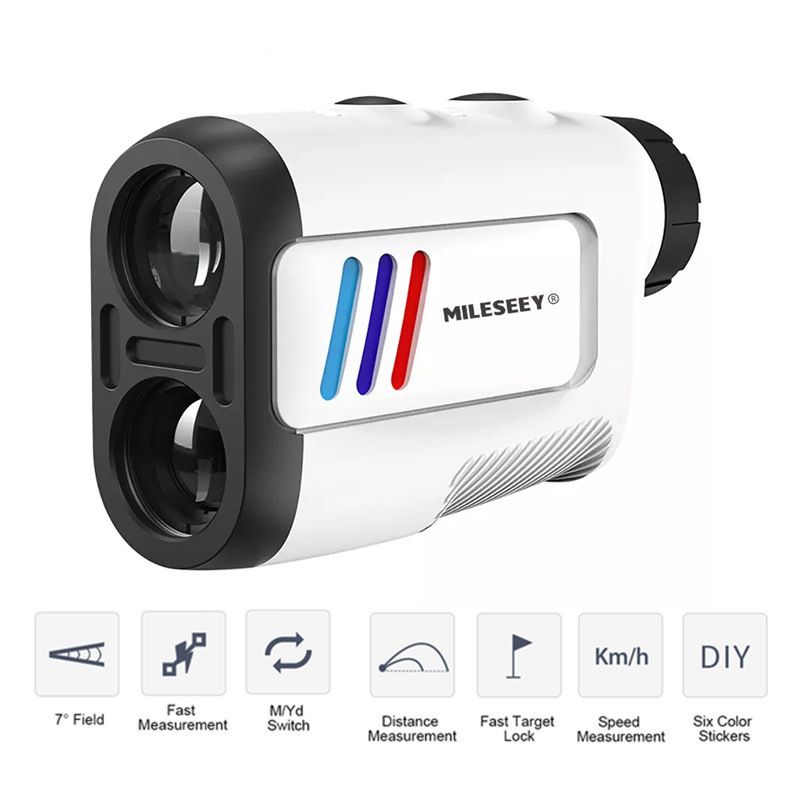 Mileseey PF2E Golf Laser Rangefinder 600M Yard/M Mini 6x Telescope Measure Meter Speed Measure For Golf Hunting Finder