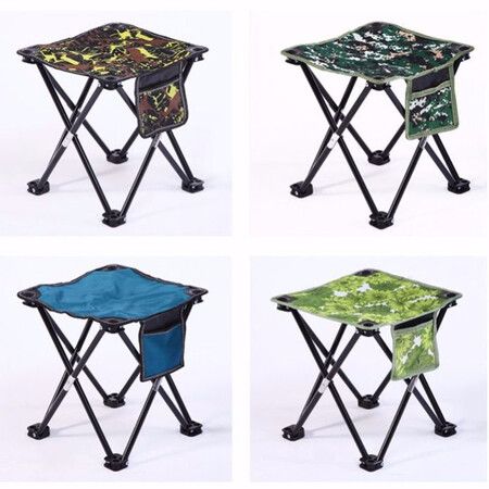 Mini Folding Stool, Fishing Stool for Adults, Fishing, Hiking, Gardening and Beach with Carry Bag(Random Style)