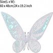 Girls Butterfly Fairy Wings, Princess Wings Sparkle Costumes (White)