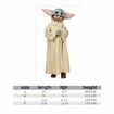 Hot Star Cosplay Wars The Mandalorian Baby Yoda Cosplay Costume Robe With Hat For Kids Age 5 to 7