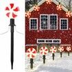 4x Lollipops Solar Power Pathway Light Decorations for Outdoor Yard