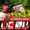 Wood Cutter Chainsaw Mini Pole Cordless Battery Electric Chain Saw Telescopic Handheld 2 In 1 Rechargeable Fast Charger Cutting Machine